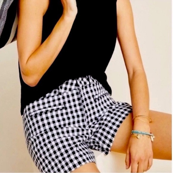 Anthropologie Picnic Gingham Check Shorts Size 26 - Picture 9 of 10